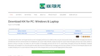 
                            6. Kik PC Login - Get Kik for PC Windows