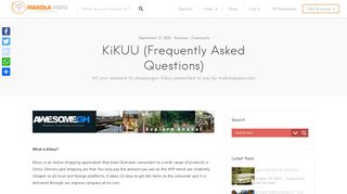 
                            8. KiKUU (Frequently Asked Questions) - Makolapapa