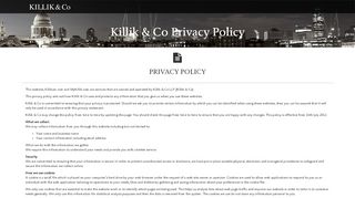 
                            7. Killik & Co. Clients Direct - Privacy Policy - Login