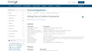 
                            5. Killing Floor 2 | Admin Commands - Knowledgebase ...