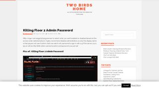 
                            7. Killing Floor 2 Admin Password | Two Birds Home