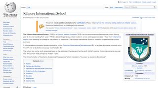 
                            7. Kilmore International School - Wikipedia