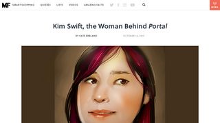 
                            4. Kim Swift, the Woman Behind Portal | Mental Floss