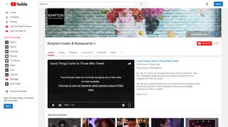 
                            6. Kimpton Hotels & Restaurants - YouTube