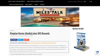 
                            7. Kimpton Karma (finally) joins IHG Rewards | MilesTalk ...