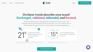 
                            8. Kin - HR software to build engaged, meaningful workplaces.