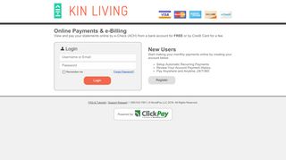 
                            2. Kin Living | Online Payments & e-Billing - ClickPay