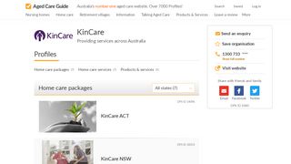 
                            7. KinCare - Home care packages and more - Aged Care Guide