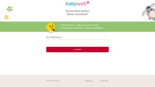 
                            2. Kind anmelden | ROSSMANN babywelt Club