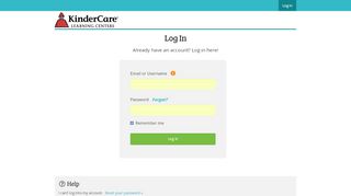 
                            3. KinderCare - Please Log In