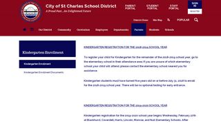 
                            6. Kindergarten Enrollment / Kindergarten Enrollment - St Charles