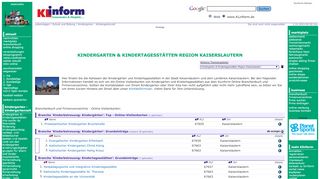 
                            4. Kindergarten & Kindertagesstaetten Region Kaiserslautern - Infos