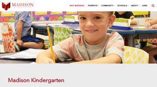 
                            7. Kindergarten - Madison School District