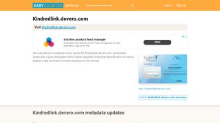 
                            5. Kindredlink Devero (Kindredlink.devero.com) - General Login