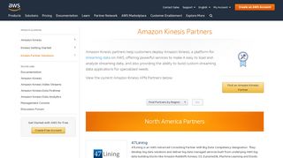 
                            6. Kinesis Partner Solutions - Amazon Web Services