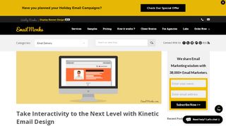 
                            2. Kinetic Email Design- Build Engaging Emails