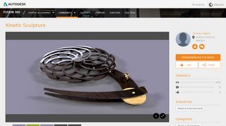 
                            9. Kinetic Sculpture|Autodesk Online Gallery