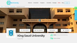 
                            6. King Saud University Tuition Fee , Cost of Living ...