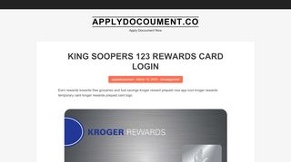 
                            5. King Soopers 123 Rewards Card Login | …