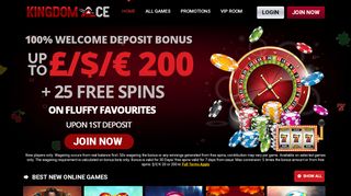 
                            1. Kingdom Ace Casino | Started with a £/$/€ 200 welcome ...