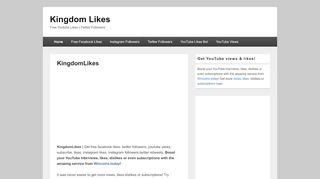 
                            7. Kingdom Likes – Free Youtube Likes | Twitter …