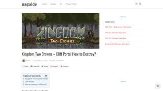 
                            2. Kingdom Two Crowns - Cliff Portal How to Destroy? - Naguide