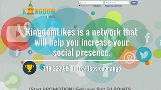 
                            9. KingdomLikes.com - Free Facebook Likes, Twitter Followers ...