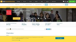 
                            7. King's College London | Top Universities