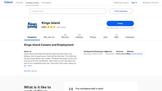 
                            9. Kings Island Careers and Employment | Indeed.com