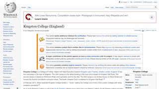 
                            9. Kingston College (England) - Wikipedia