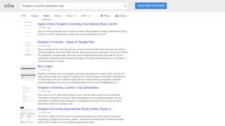 
                            6. Kingston university application login