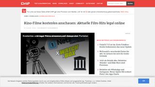 
                            11. Kino-Filme kostenlos anschauen: Aktuelle Film-Hits legal ...