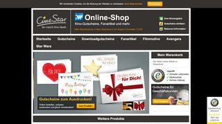 
                            9. Kinogutschein CineStar - Online–Shop