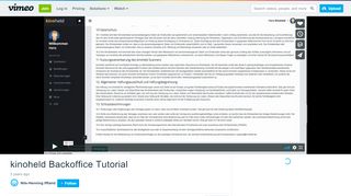 
                            8. kinoheld Backoffice Tutorial on Vimeo