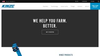 
                            2. Kinze: Homepage