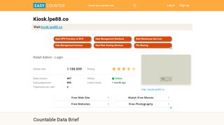 
                            6. Kiosk.lpe88.co: Retail Admin - Login - Easy Counter