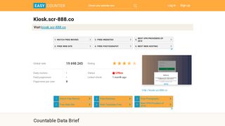 
                            3. Kiosk.scr-888.co: SCR888 - Login - easycounter.com