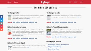 
                            4. Kiplinger Letters - Newsletters