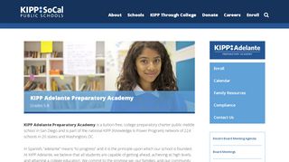 
                            6. KIPP Adelante ... - Index - About KIPP (school name), (type of school)