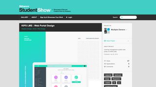 
                            9. KIPS LMS : Web Portal Design on Student Show