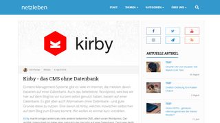 
                            9. Kirby - das CMS ohne Datenbank | Netzleben