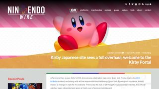 
                            3. Kirby Japanese site sees a full overhaul, welcome to the Kirby Portal ...