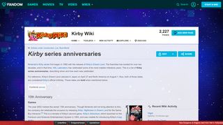 
                            9. Kirby series anniversaries | Kirby Wiki | FANDOM powered by Wikia