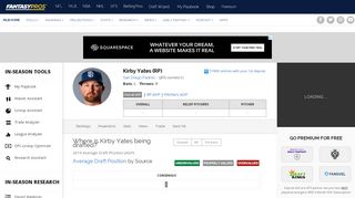 
                            8. Kirby Yates - Fantasy Baseball ADP | FantasyPros