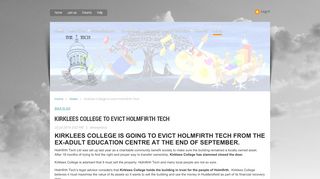 
                            8. Kirklees College to evict Holmfirth Tech - Holmfirth Tech Limited