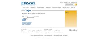 
                            7. Kirkwood Community College - Login