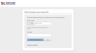 
                            3. Kirtland Federal Credit Union | Account Access Help