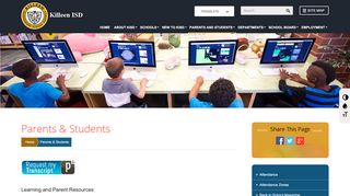 
                            2. KISD Students and Parents Resources | KISD - Killeen ISD