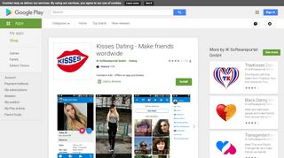 
                            7. Kisses Dating - Make friends wordwide - Apps on Google Play