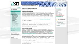 
                            5. KIT - Im Studium - Organisatorisches - Gebühren